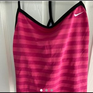 pink and black nike tanki 2 piece